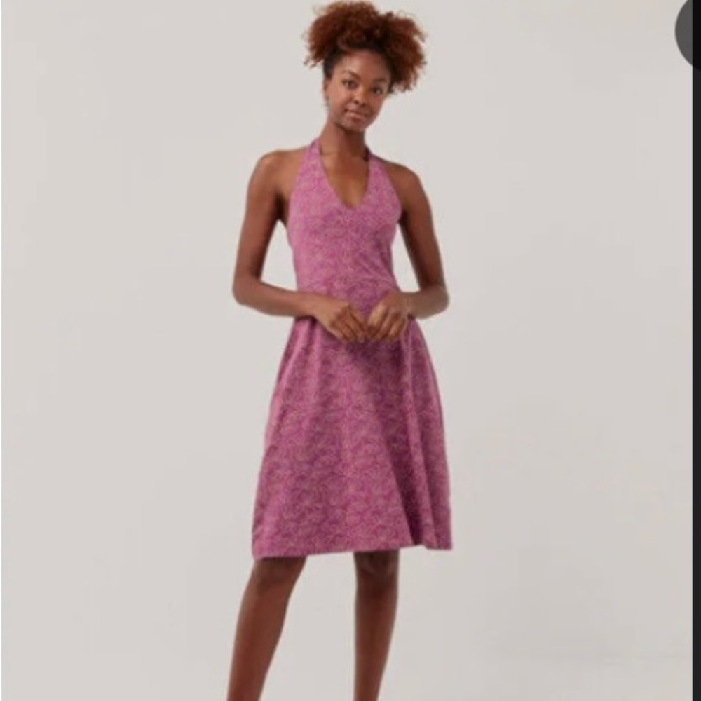 PACT organic cotton halter dress, POCKETS
